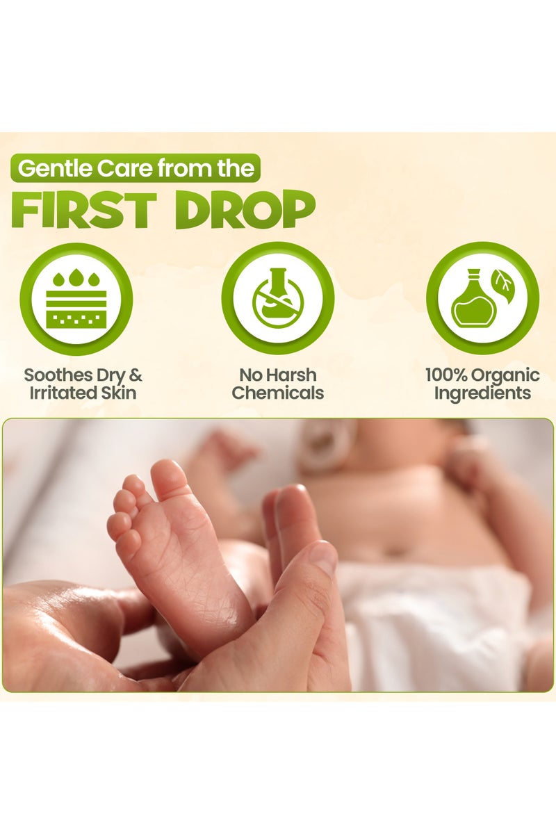 ENFANT Organic Plus Nourishing Baby Oil 100ML Premium Natural Oil For Nourishing Sensitive Skin, Prevent Moisture Loss Best Baby Massage Oil Dermatologically Tested From Germany Combine Five Natural Oils For Skin Nourishment Olive Oil, Argan Oil, Grape Seed Oil, Jojoba Oil & Rice Bran Oil Rich In Vitamin E - Image 2